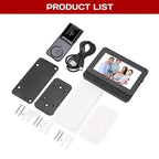 M16S Wireless Video Doorbell Monitor with 4.3-Inch Indoor Screen