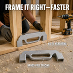 Quick-Set Stud Spacing Framing Jig