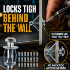 25-Piece Jack Nut Kit for Hollow Walls & Thin Metal