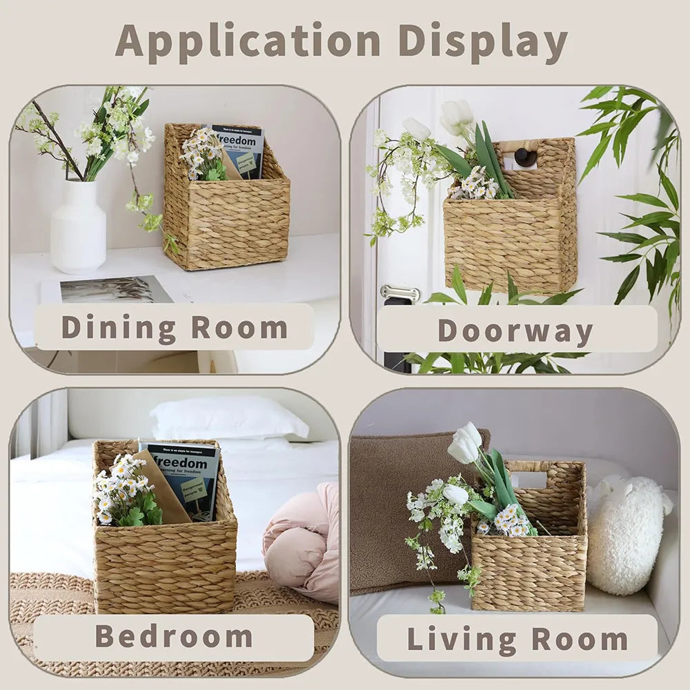 🌿 Woven Hanging Storage Basket