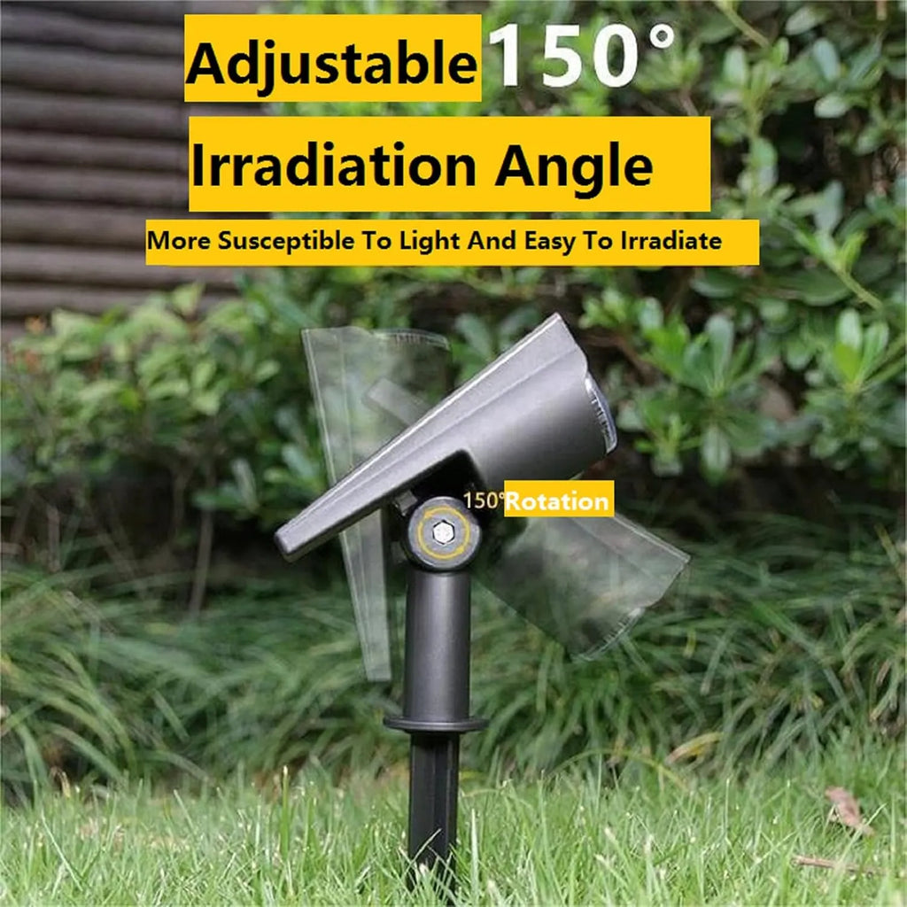 Adjustable Outdoor Solar Spotlights - Waterproof RGB Lights for Garden & Pathway