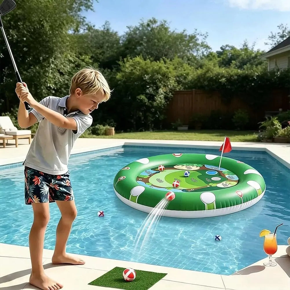 Inflatable Floating Golf Target Game – Pool, Lawn & Family Play