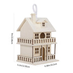Paint-Your-Own Two-Story Wood Birdhouse – 9-Inch DIY Craft House
