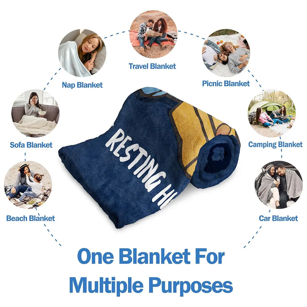 🛋️ Dad's "Not Sleeping" Blanket — Funny, Cozy, & Heartwarming Gift 🎁