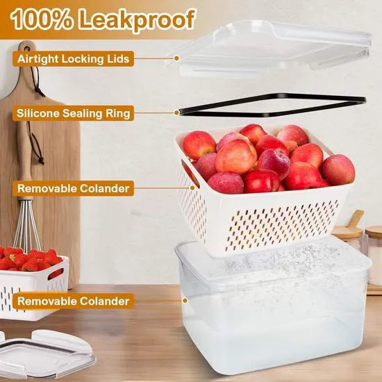 Food Storage Containers for Refrigerator Organization（3-6 PCS）