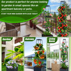 🌱Elevated Planter Box with Trellis