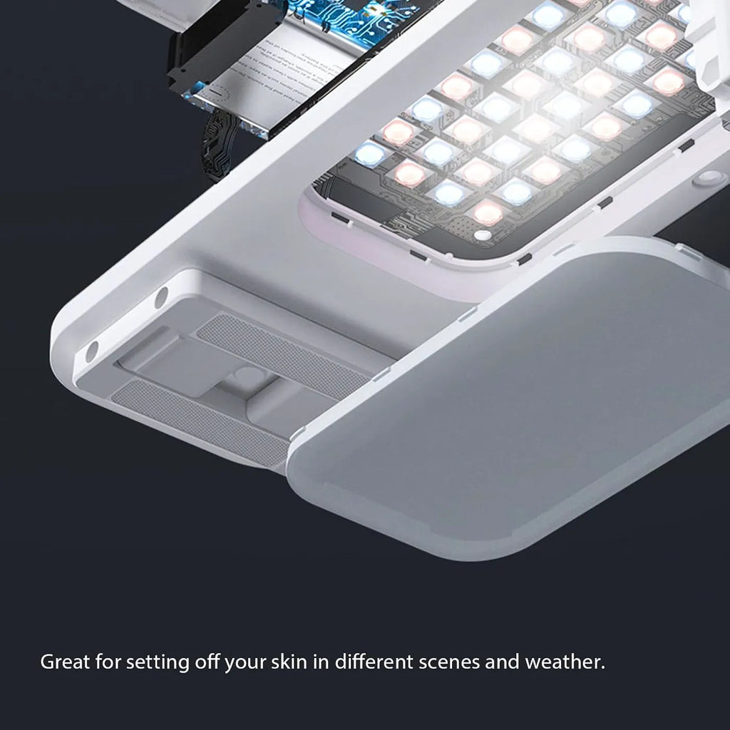 FlexView Foldable Phone Stand with Fill Light