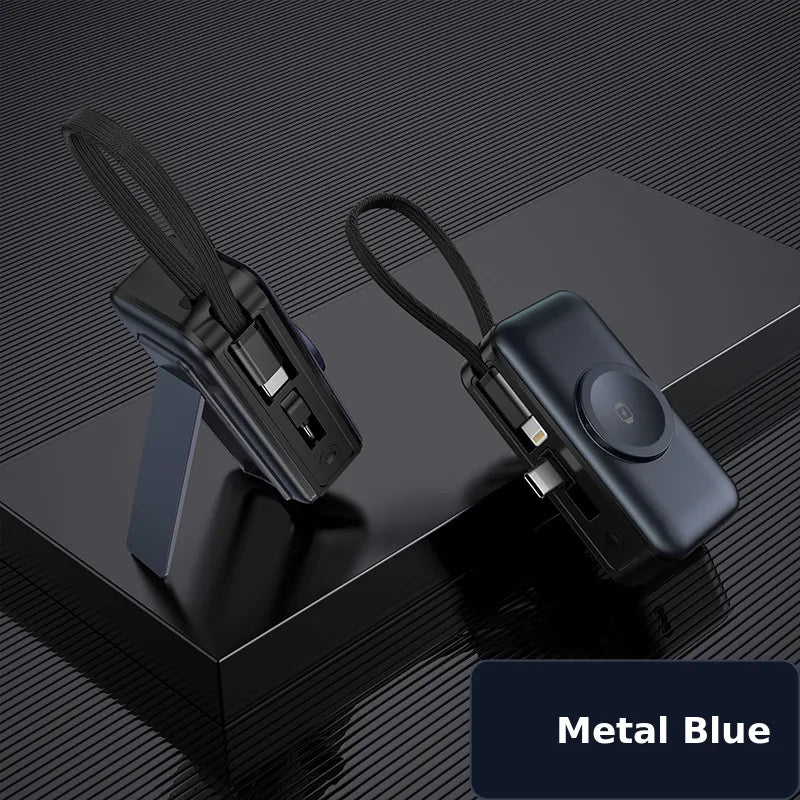3-in-1 5000mAh Portable Charger for Phone, Watch & Earbuds