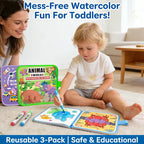 🎨 Toddler Watercolor Coloring & Doodle Book - A Fun, Mess-Free Creative Activity new！