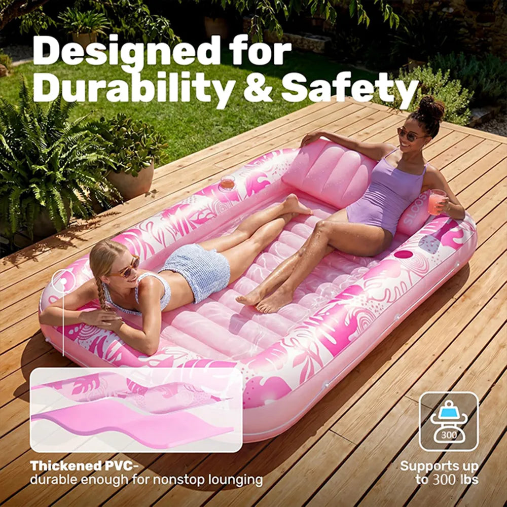 🌊 Inflatable Tanning Pool Lounger Float for Adults