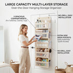 🚪 Door-mounted hanging storage organizer bags