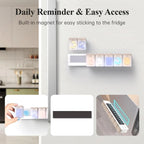 💊 Refrigerator Magnetic Weekly Pill Organizer (7-Day System)