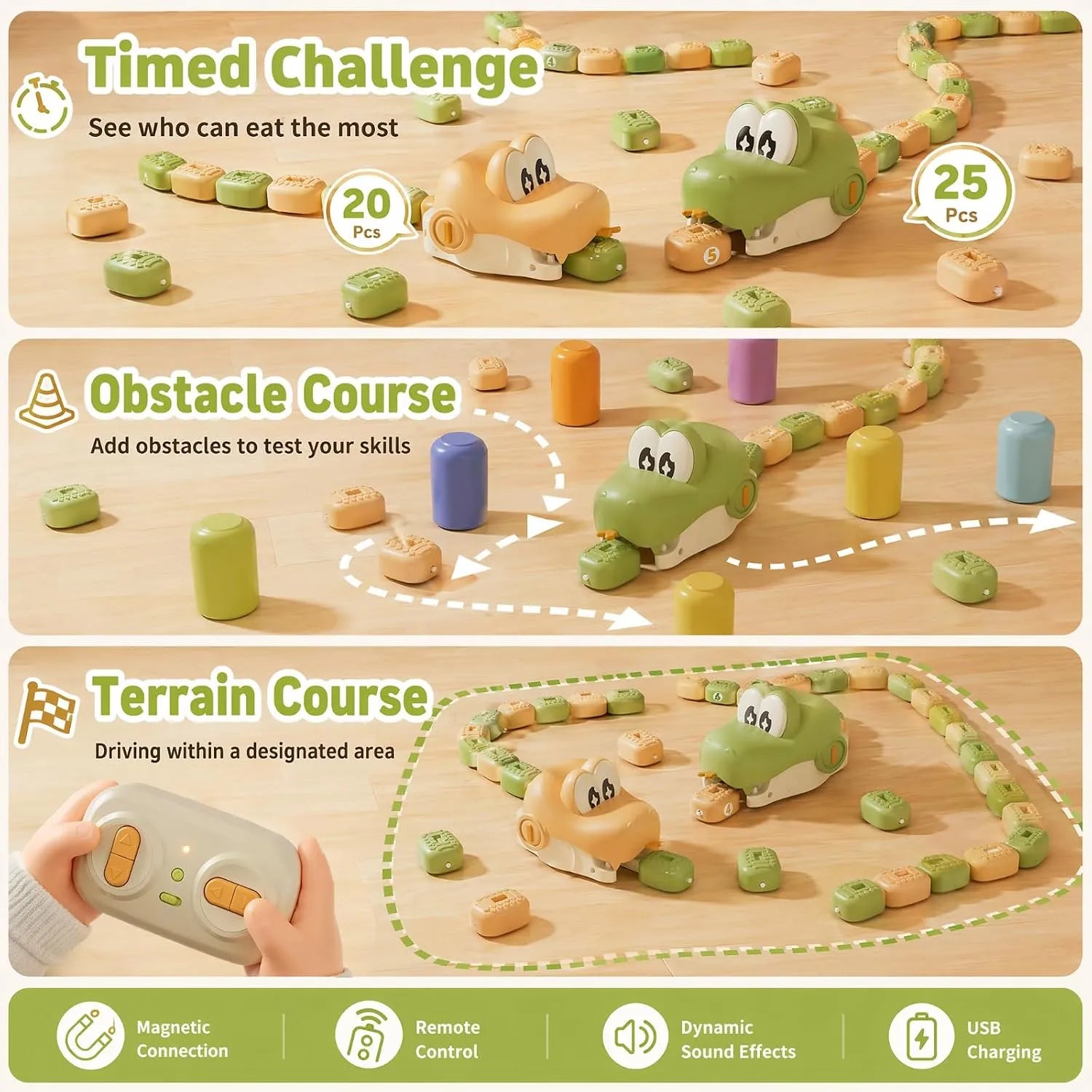 Magnetic Snake Chomp Battle Game