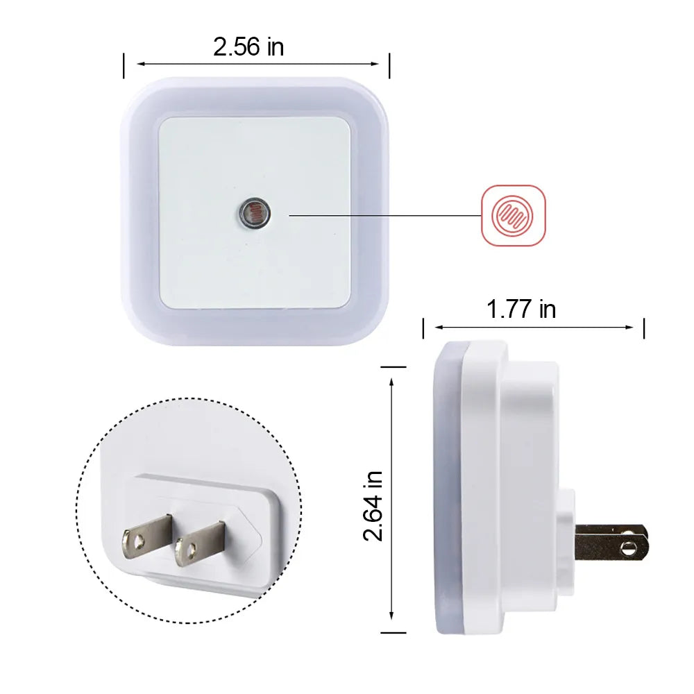 🌙 LED Night Light 6-pcs with Dusk-to-Dawn Sensor