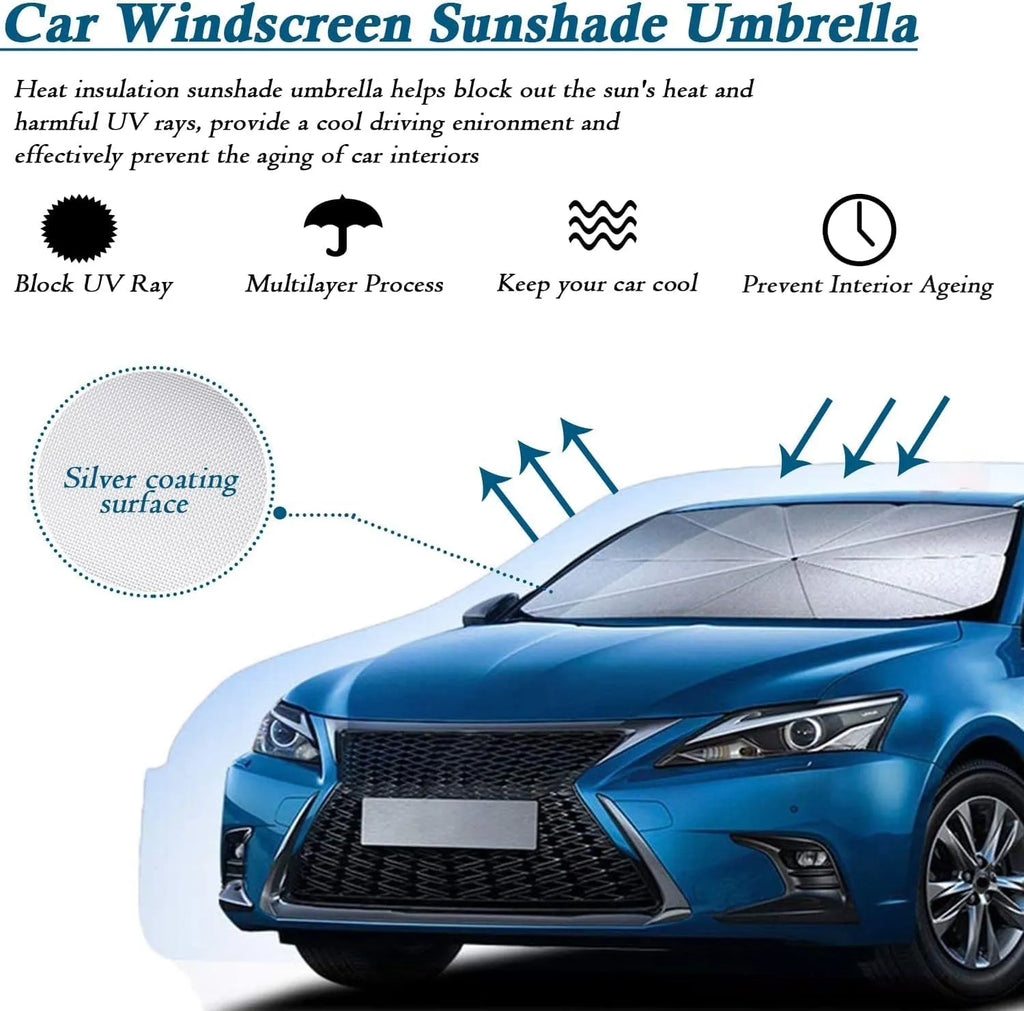 ☀️ Car Windshield Sun Shade Umbrella