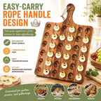 🥚 Double-Sided Wooden Deviled Egg Tray & Serving Board