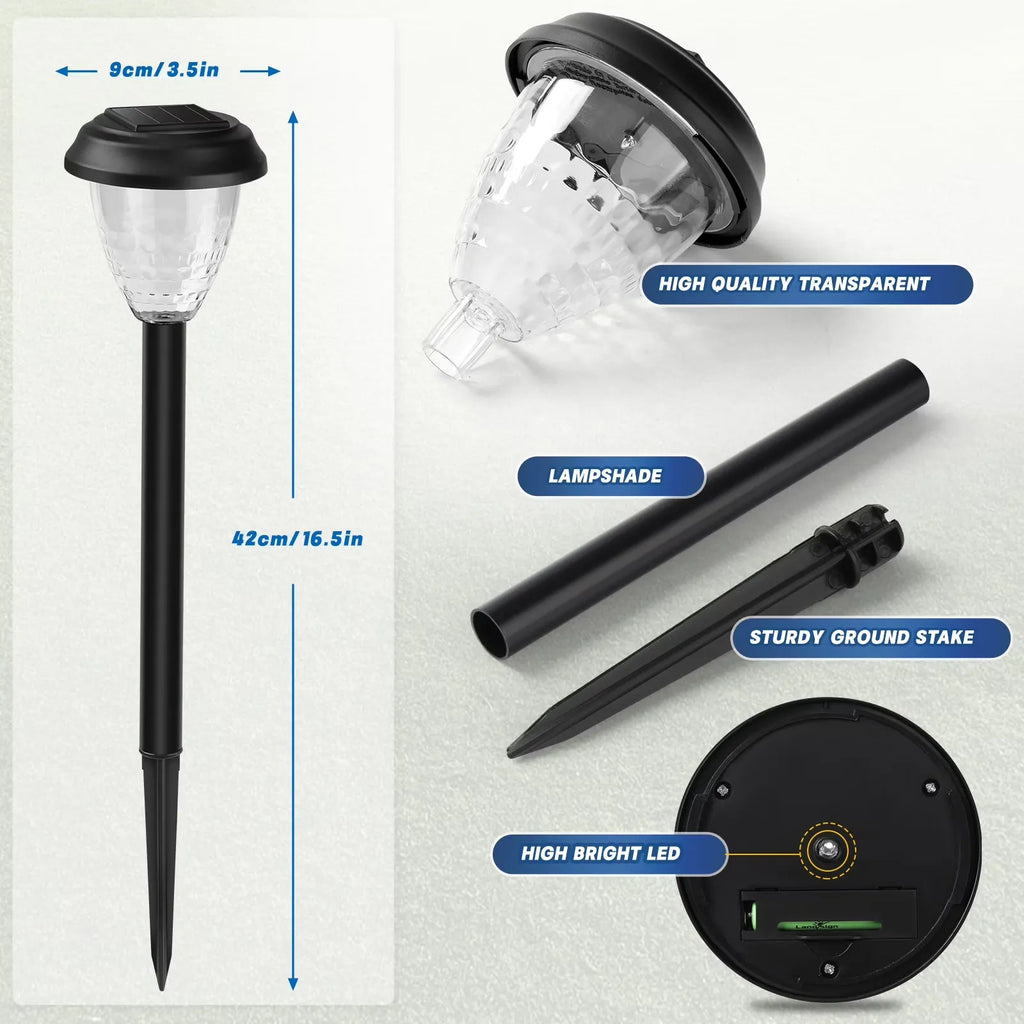 ✨ Solar Pathway Lights – Outdoor Waterproof Garden Lights
