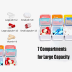 7-Day Pill Organizer with Reminder Alarm