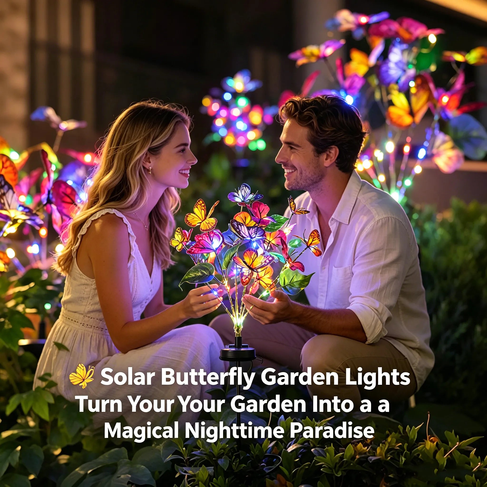 🦋 Solar Butterfly Garden Lights
