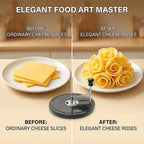 🧀 Semi-Hard Cheese Curling Wheel with Marble Base