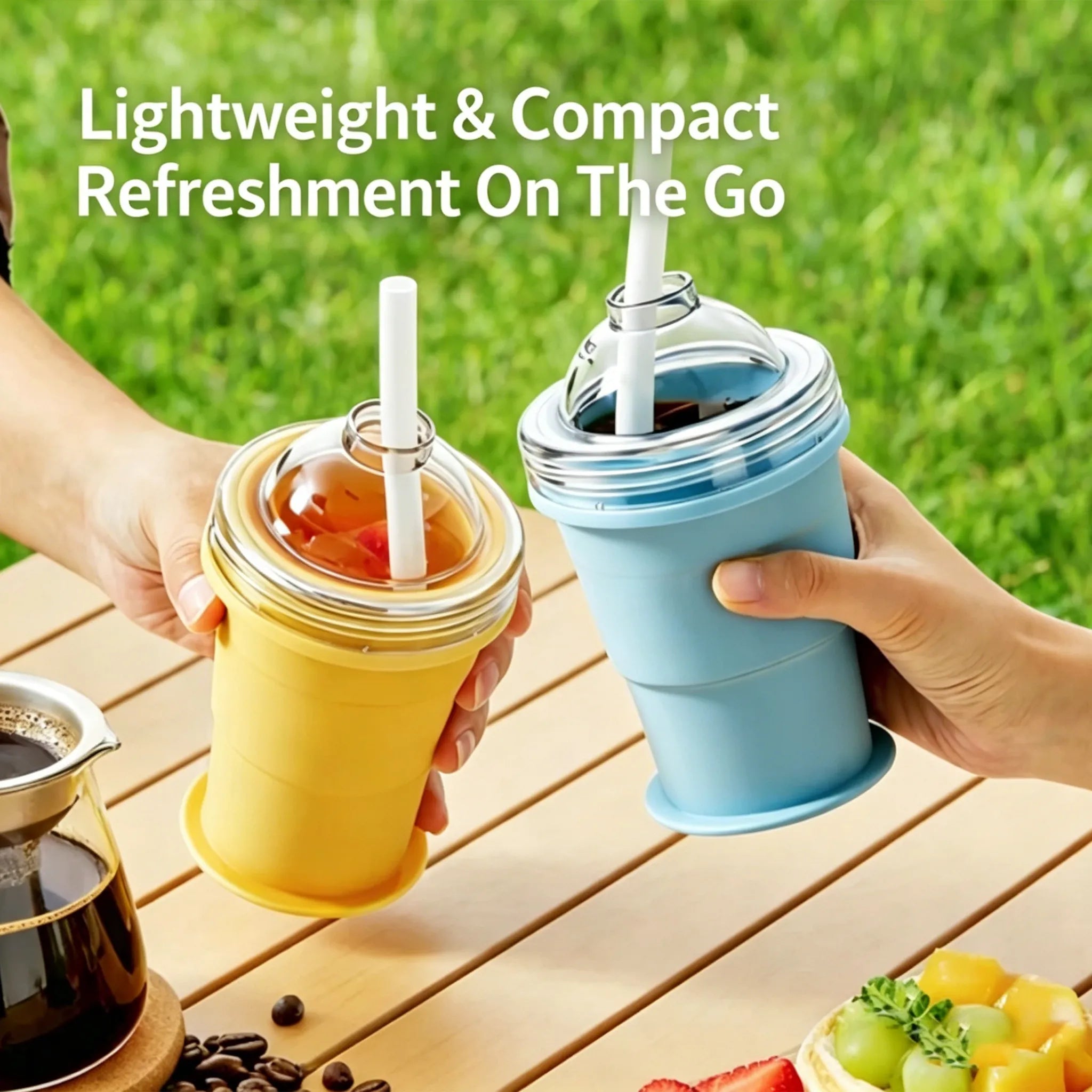 🧊 Foldable Silicone Ice Ball Drink Cup NEW!