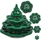 🎄 4-Tier Christmas Tree Shaped Deviled Egg Tray – Holds 26 Slots, Stackable Ceramic Serving Platter 🎄