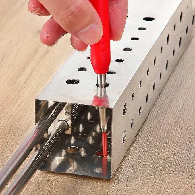 Heavy-Duty Carpenter Pencil with 21 Refill Leads & Built-In Sharpener – Ideal for Precision Marking in Woodworking, Metal, Concrete, and More