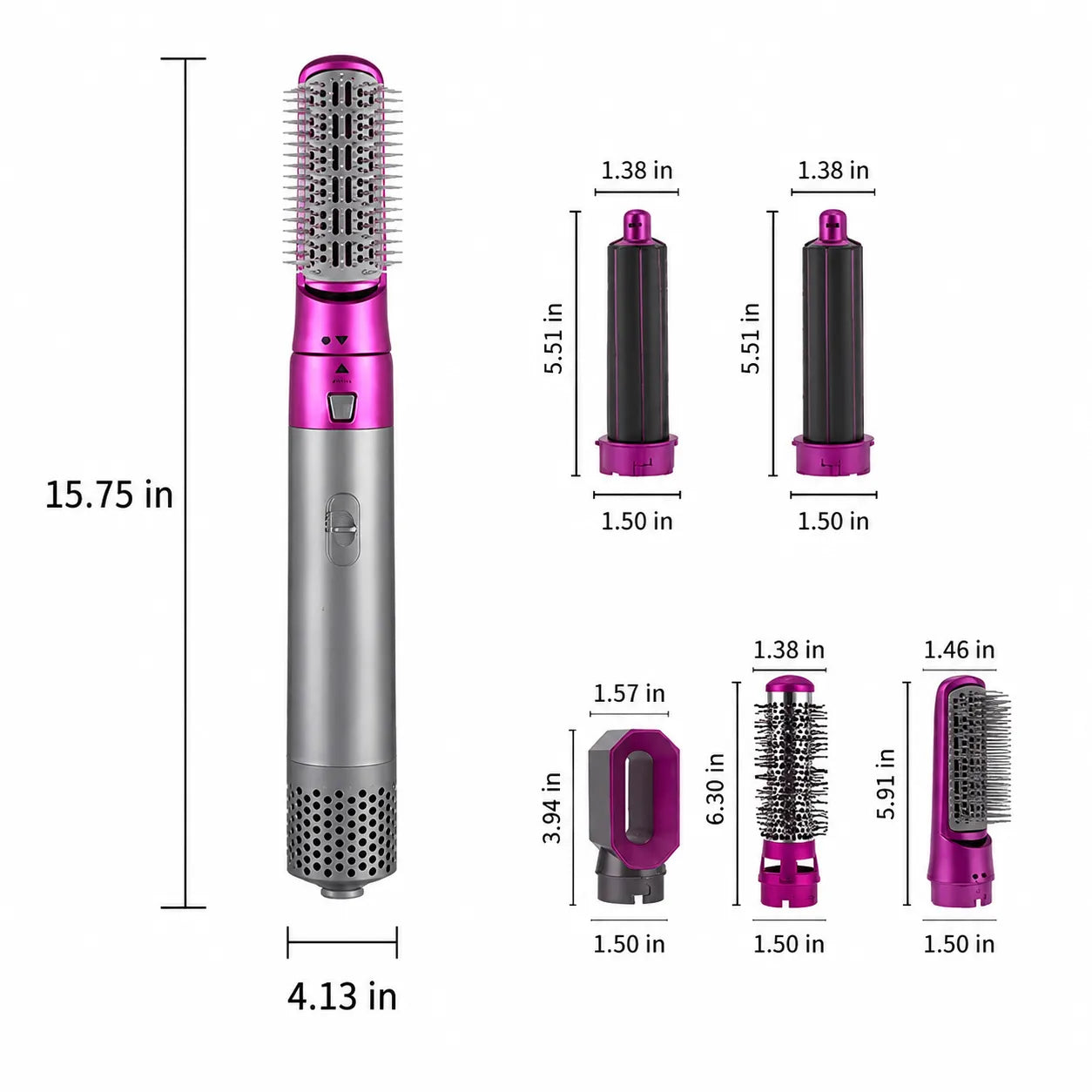 💇‍♀️ 5-in-1 Hot Air Styling Comb Set