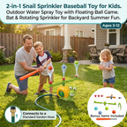 🐌 2-in-1 Snail Sprinkler Baseball Toy for Kids