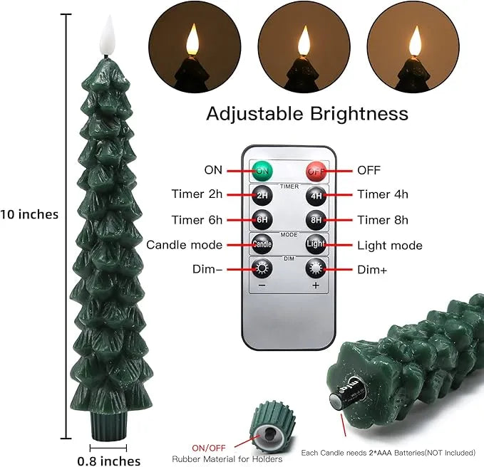 Flameless Taper Candles 🕯