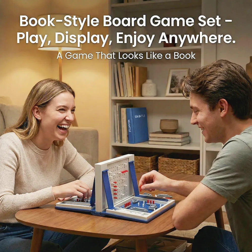 📚 Book-Style Board Game Set – Play, Display, Enjoy Anywhere
