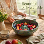 🍇🍓Vortex Berry Strainer Bowl – Gentle Fruit Washing Colander for Kitchen & Dining