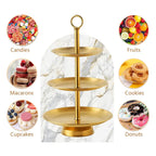 🍰 Elegant 3-Tier Stainless Steel Dessert Stand