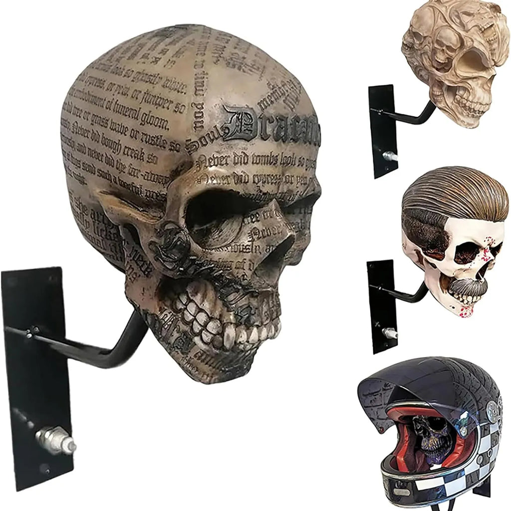 Skull Helmet & Gear Wall Mount