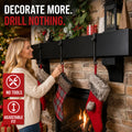 Adjustable Garland & Stocking Mantel Hanger Set