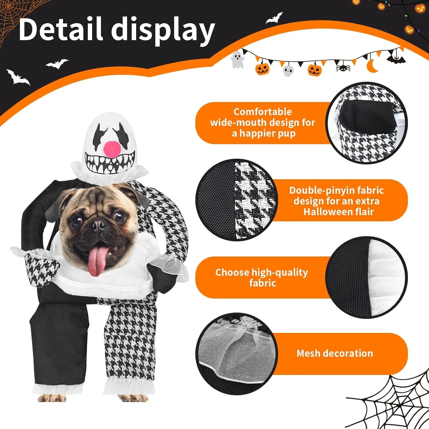 Funny Ghost Pet Dog Costume