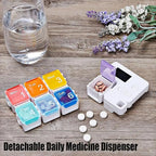 7-Day Pill Organizer with Reminder Alarm