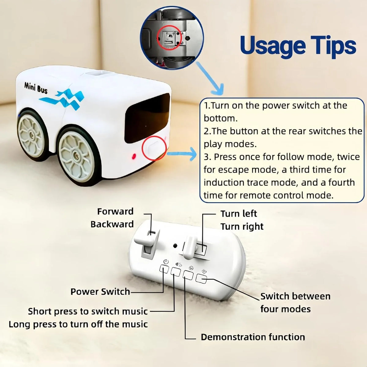 🚍 Magical Mini Remote-Controlled Bus