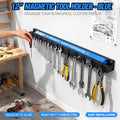 🔧 12" Magnetic Tool Holder – Heavy Duty Wall Mount Bars (Blue)