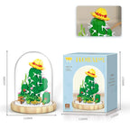 Flower Bouquet Building Kit, Forever Flower Decorated Flower with Dust Cover
