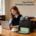 🖤Large capacity insulated handbag, can hold a laptop and lunchbox