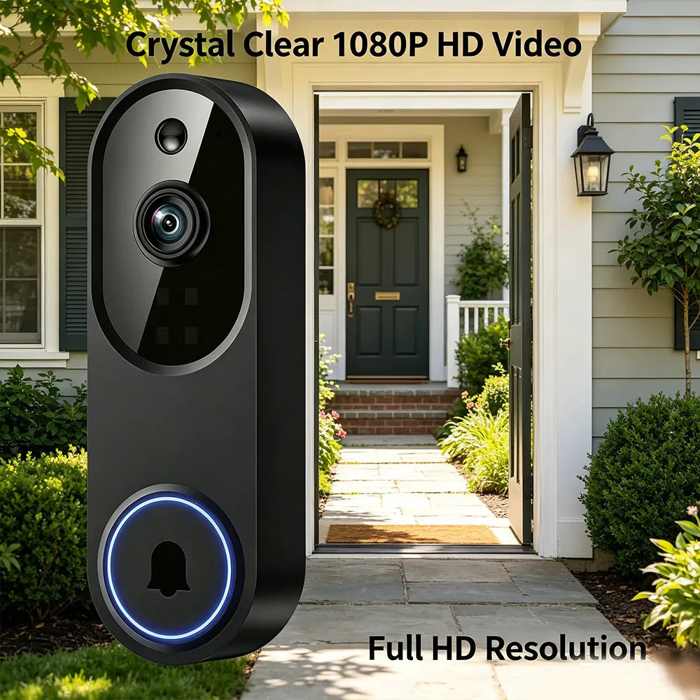 🚪 Smart 1080P Wi-Fi Video Doorbell Camera
