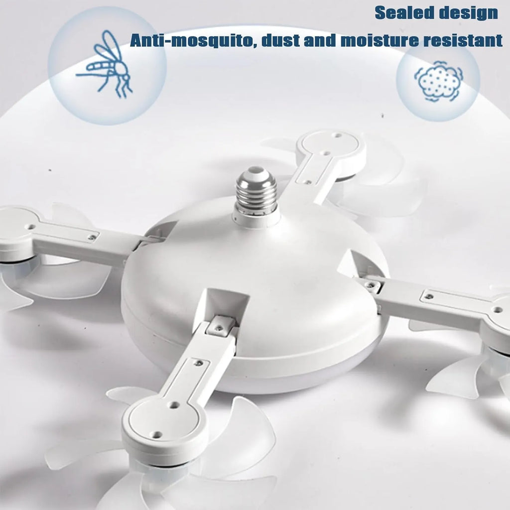 🚁 Drone-Shaped Ceiling Fan Light with Remote Control