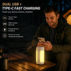 🔦 Rechargeable LED Camping Lantern & Power Bank