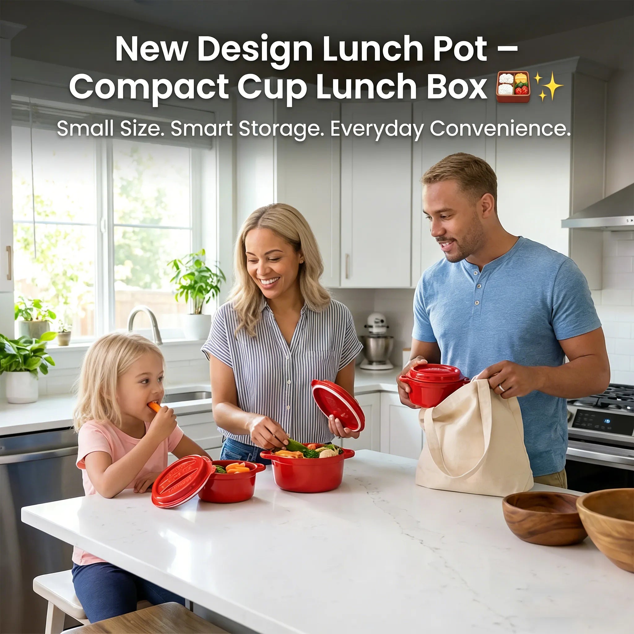 New Design Lunch Pot – Compact Cup Lunch Box 🍱✨