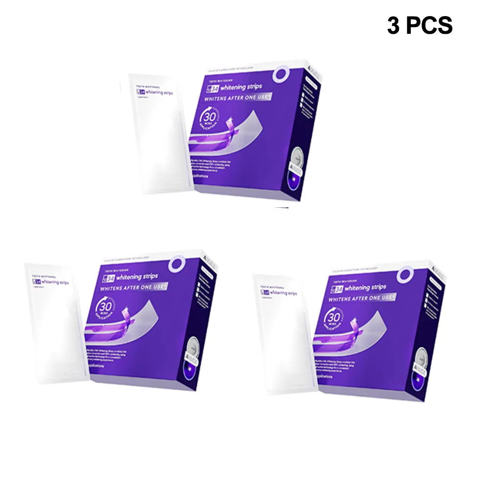✨ Advanced Purple Whitening Strips