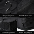 🧳 Travel Hanging Closet Organizer Bag with Hooks & Compression Straps