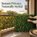 Instant Privacy Expandable Faux Ivy Fence