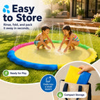 💦 67‘’ Non‑Slip Splash Pad for Kids & Dogs  ✔