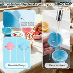 🍭 Silicone Lollipop Ice Cream Mold Set – DIY Reusable Popsicle Maker